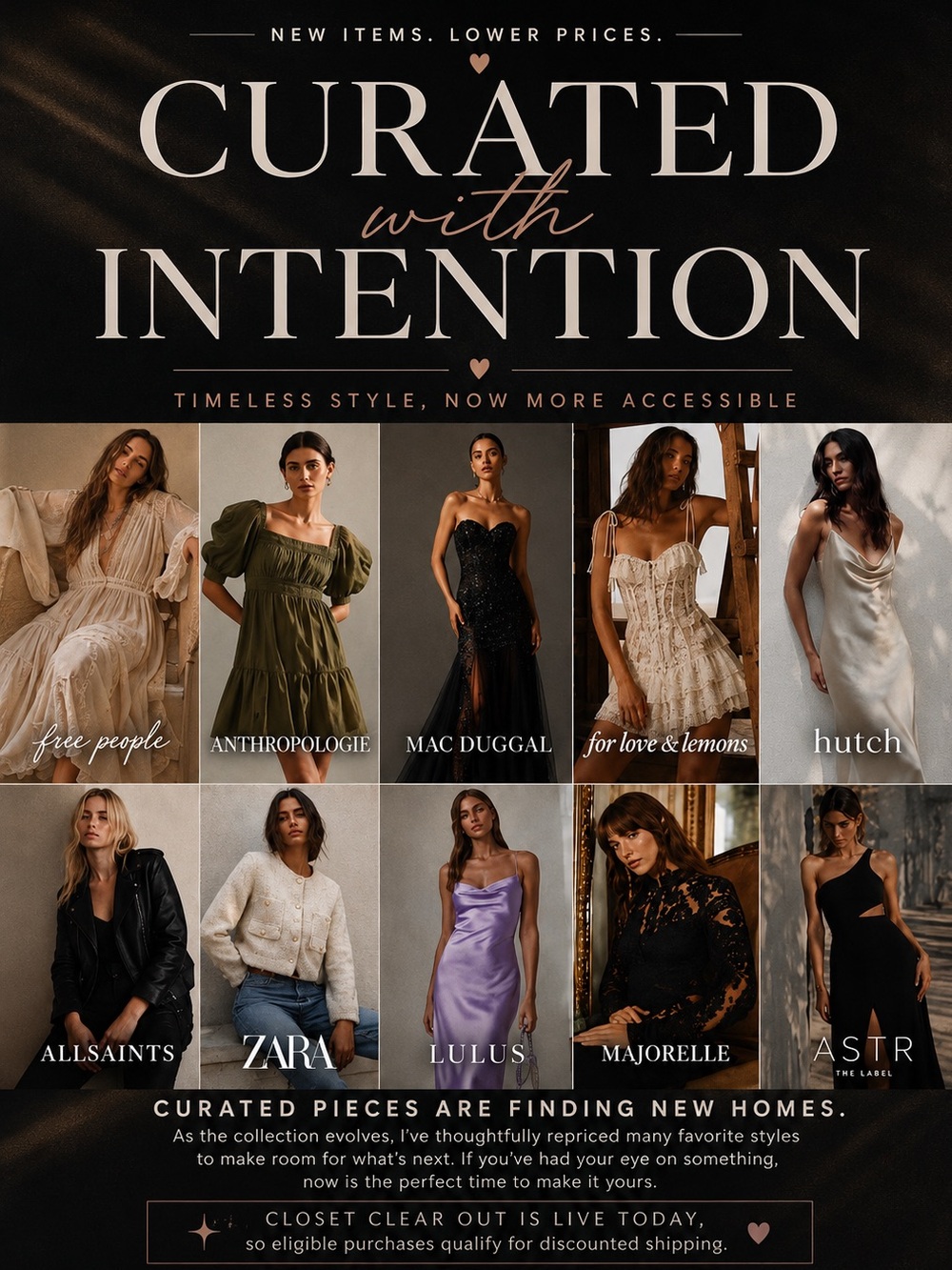 ✨ Curated With Intention | Closet Clear Out Today